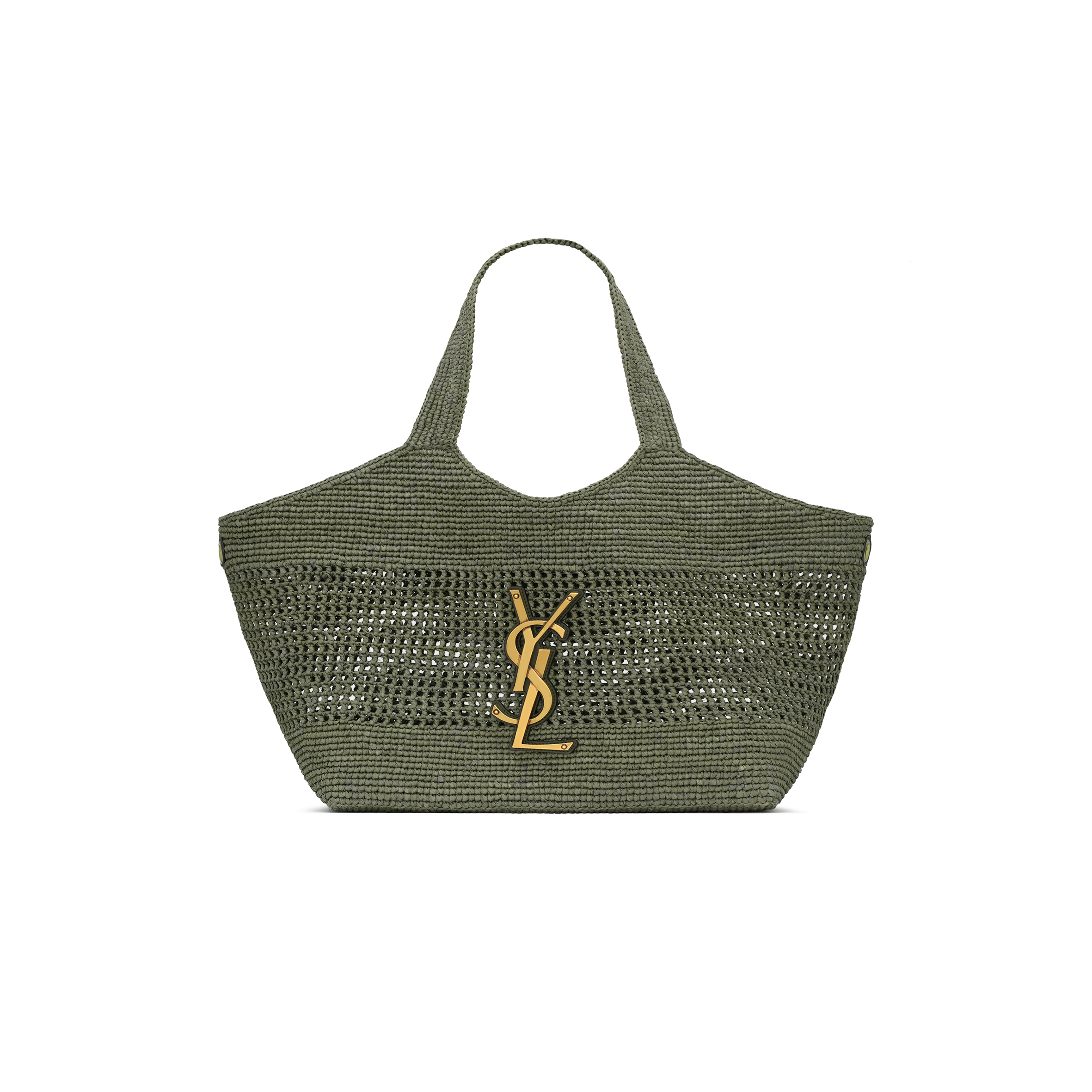 YSL ICARE MEDIUM IN RAFFIA 868748 (31*28*15cm)